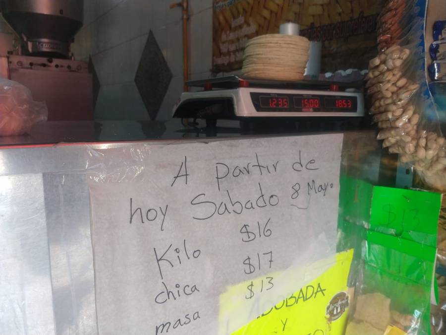 Aumentan el precio de la tortilla