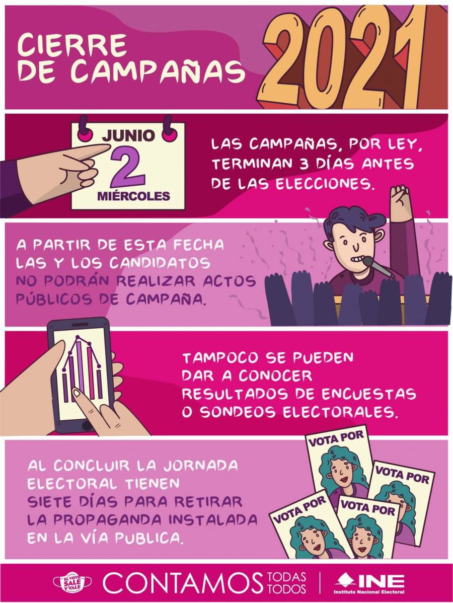 Candidatos, ¡a callar! a partir de hoy