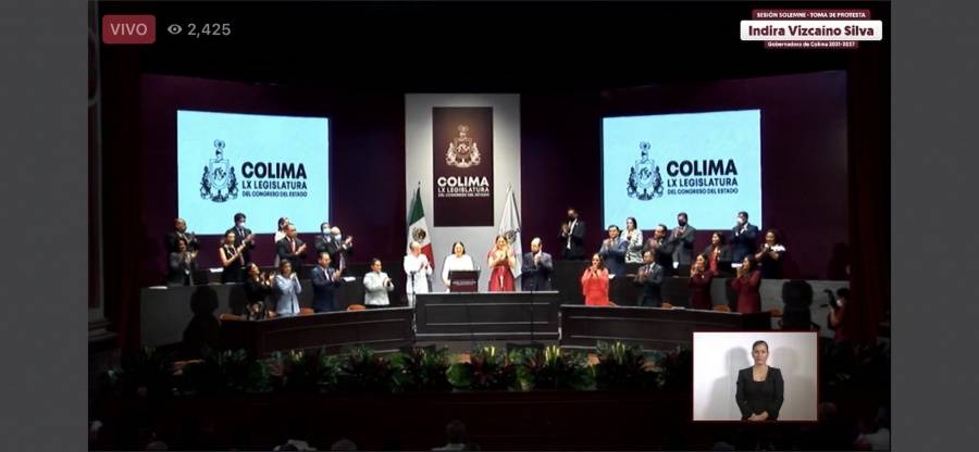 Recibo a Colima en ruinas: Indira Vizcaíno al asumir la gubernatura
