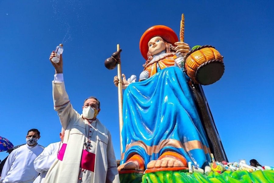 Inauguran figura estatuaria del Santo Ni&ntilde;o