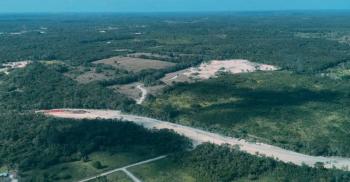 AMLO muestra avances de Tren Maya de Palenque a Cancún