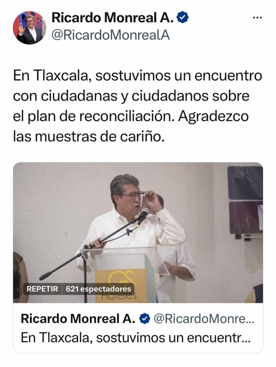 Monreal pide no minimizar a la población oposición para la contienda de 2024