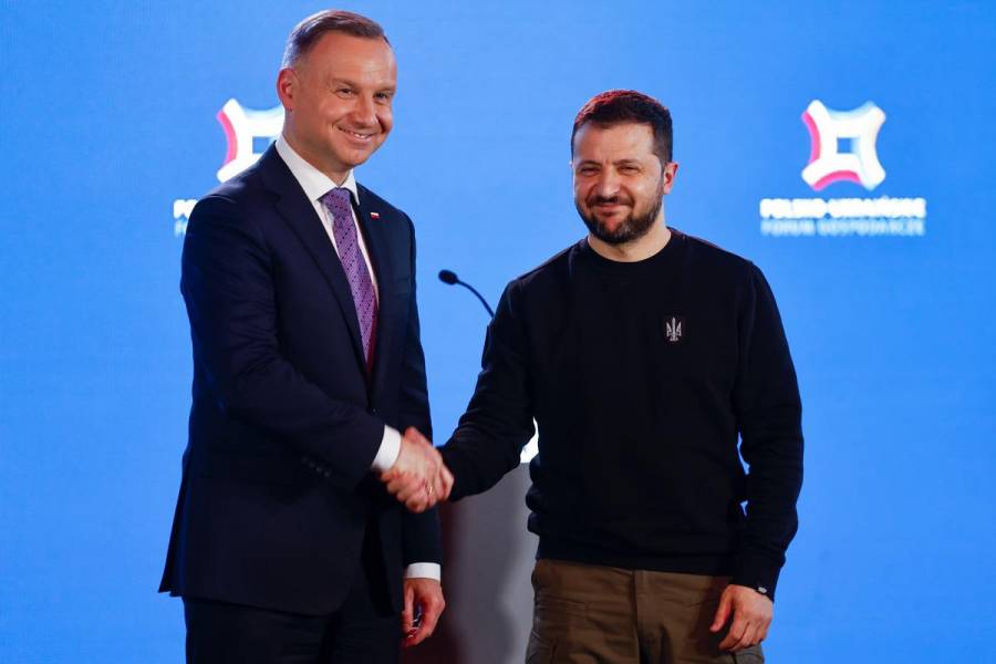 Zelenski obtiene respaldo de Polonia para ingreso de Ucrania a la OTAN
