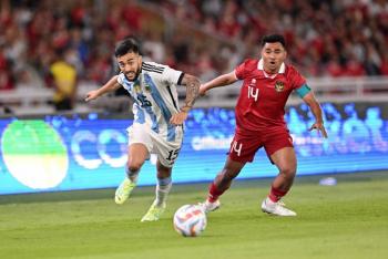 Argentina sin Messi concluye gira asiática con victoria 2-0 sobre Indonesia